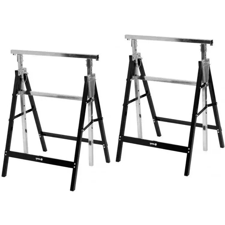 Satz von 2 höhenverstellbaren Böcken - max. 200kg pro Stück - verstellbar von 79 bis 130cm Sichere Zahlung